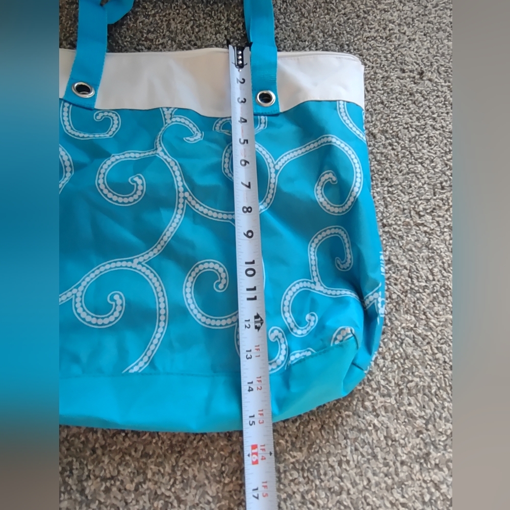 Tote Bag Blue & White - Picture 7 of 11